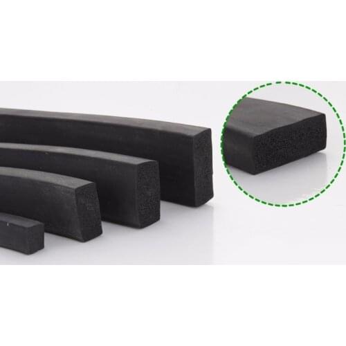 5 10 15 x 15 20 25 30 35 40 50mm Foaming EPDM rubber seal strip Square Oblong Foamed EPDM sponge door damper car air conditioner