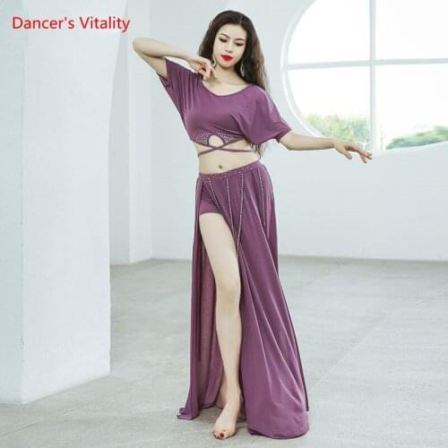Belly dance profession performance clothing for women bellydancing top fringed skirt 2pcs Grils Oriental Dance Practice Clothing