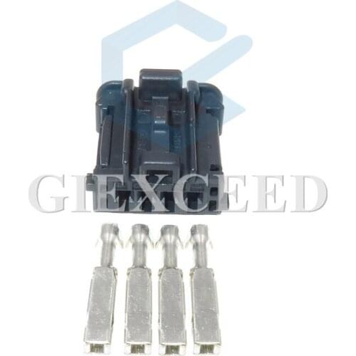 2 Sets 4 Pin 98817-1041 Auto Electric Plug Wiring Harness Cable Socket Female Connector With Terminals