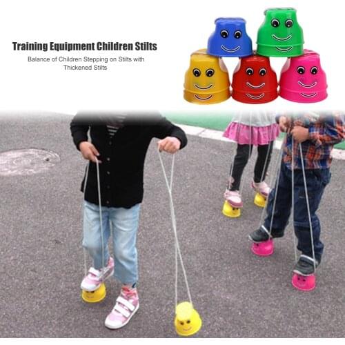 2pcs/set Balance Training Toys Child Hot Selling Simple Durable Bright Colors Jumping Stilts Outdoor Sports Balance Shoes
