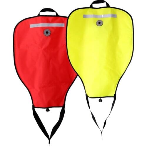 2 Pieces Tech Scuba Diving 50LBS Reflective Lift Bag & Over Pressure Relief Valve