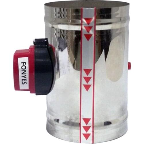 80mm stainless steel air damper valve 220V 150pieces to Thailand