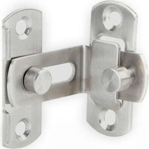 90 Degree Door Buckle Stainless Steel Lock Sliding Door Right Angle Buckle Door And Window Bathroom Bending Latch