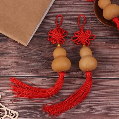 Car Motorcycle Accessories 1Pcs Lucky Charm Chinese Knoop Oude Munt Kalebas Hanger Auto Decoratie