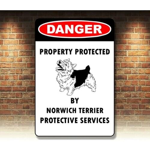 Norwich Terrier Lover Parking Only 12x18 Aluminum METAL Sign