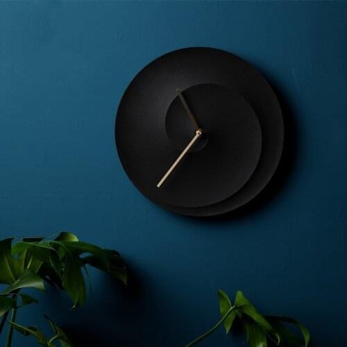 Concrete clock mold bedroom living room wall hanging clock art cement clock manual mold