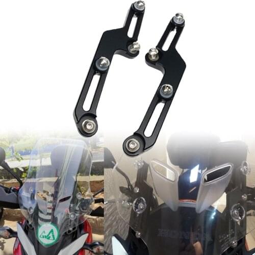 CB500X Windscreen Adjusters Motorcycle CNC Windshield Bracket For HONDA CB500X CB500 X CB 500X 2017 2018 2019 2020 Black/Silver