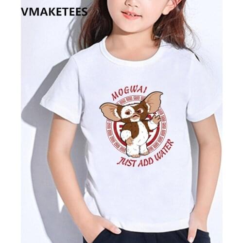Kids Summer Short Sleeve Girls & Boys T shirts Gremlins Gizmo Cartoon Print Childrens T-shirt Casual Funny Baby Clothes