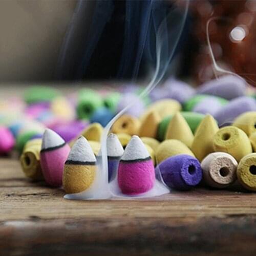 20 pcs Backflow Floral Incense Deodorant Insect Moisture Repellent Spices