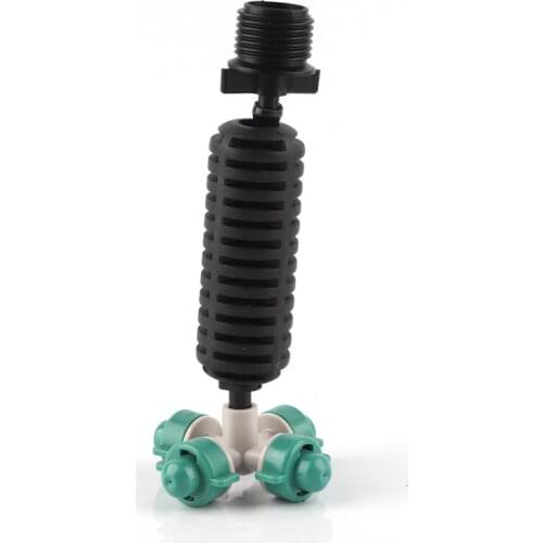 5-30sets Farmland Sprinkler Irrigation System Atomized sprinkler Kits 6mm Green Foggy Sprinkler Irrigation 4/7mm Hose Connector