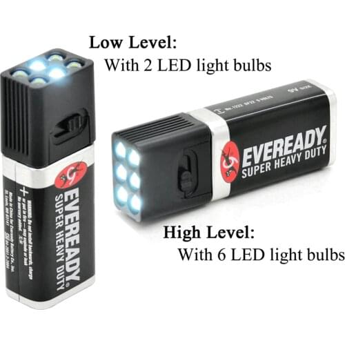 9 Volt LED Flashlight Outdoor Light Torch Blocklite Camping Light Compact Size Ultra Bright Outdoor Camping Light