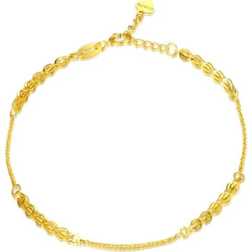 Hot sale 18K Yellow Gold Bracelet Women AU750 Gold Phoenix Link Bracelet