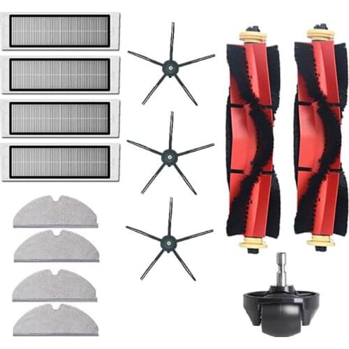 14-Pack Replacement Parts Kit for Xiaomi Mijia Roborock S5 S5 MAX S6 S60 S65 S50 S55 E25 E35 Filter Mop Sweeping Brush