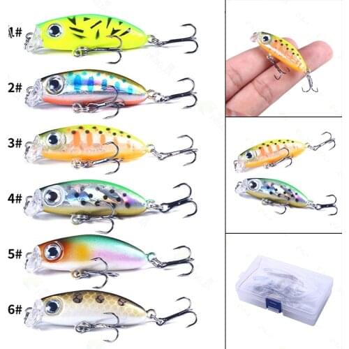 Mini Bionic Fishing Lures Slow Sinking Micro Bait Reusable Fishing Accessories for Outdoor Lake Sea MC889