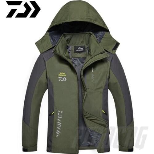 DAIWA Fishing Mens Winter Hiking Jacket Men Outdoor Sports Coat Camping Trekking Windbreaker Waterproof Ski Jackets