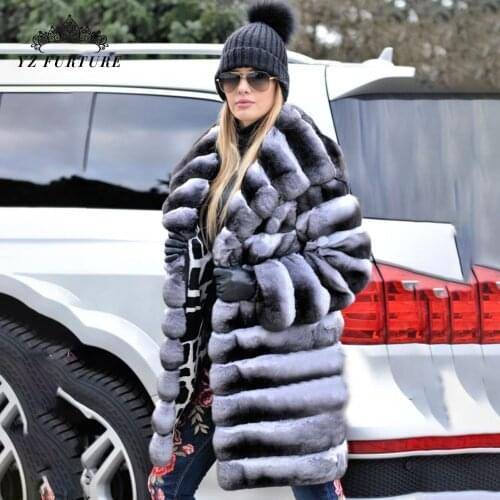 New Women Winter Fashion Natural Real Fur Coat Fur Collar Top Quality Rex Rabbit Fur Outwear Luxury Rex Rabbit Fur Overdress
