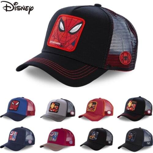 New Brand Anime Marvel Snapback Cap Cotton Baseball Cap Men Women Hip Hop Dad Mesh Hat Trucker Dropshipping