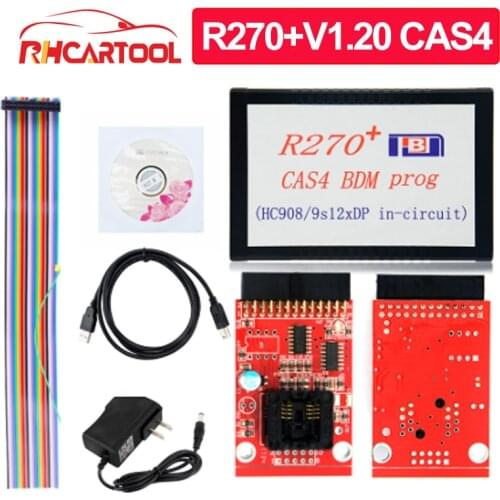 OBD2 Diagnostic tool Newly 1.20 R270+ V1.20 Auto R270 CAS4 BDM Programmer R270+ CAS4 BDM R270 PLUS AK90 key progarmmer for bmw
