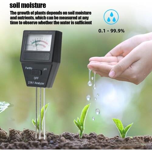 PH Soil Acidity Tester Moisture Meter Fertility Plant Detector Gardening Plantation Measurement Accessory Kit