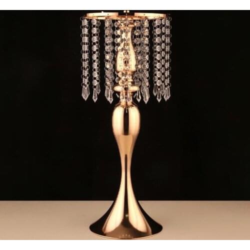 Candlestick Flower Candle Holders Candelabras Gold Silver Candle Holder with Tassel Wedding Decoration Party Ornament Home Decor