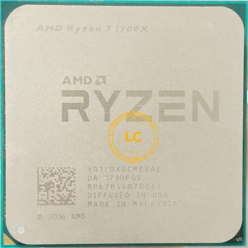 AMD Ryzen 7 1700X R7 1700X 3.4 GHz Eight-Core CPU Processor YD170XBCM88AE Socket AM4