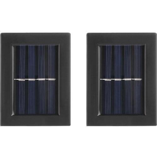 Solar Wall Lights,Power-Saving, Waterproof, Dust-Proof Wall Lamp with LED Light for Garden, Patio, 2Pcs,Warm White