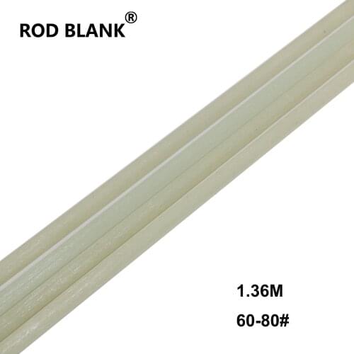 Rod Blank DIY 1.36M Solid Glass Fiber Rod Blank Boat Rod 1 Section Rod Building Blank Component Repair pole DIY 60-80