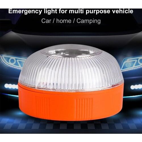 LED Strobe Beacon Light Vehicle Magnetic Emergency Light 2 Flashing Mode Road Rescue Warning Lamps for Car Exterior Light Bulbs