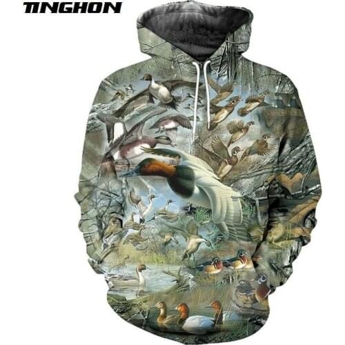 XS-7XL 3D Printed Camo Duck Hunting hoodies for Men and Women Harajuku Fashion Hooded Sweatshirt Street costume sudadera hombre