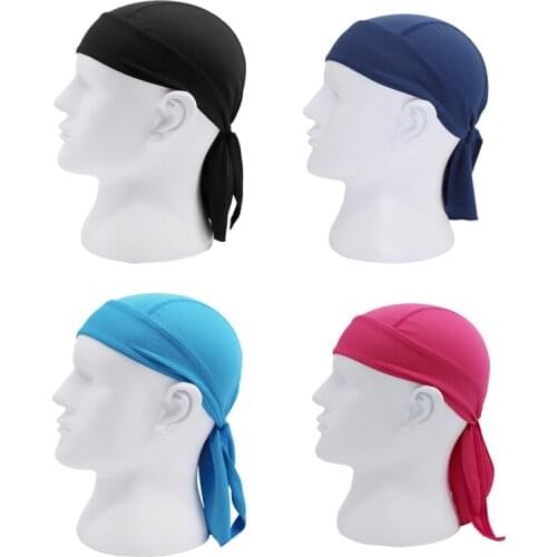 4PCS/Set Quick Dry Cycling Cap Breathable Head Scarf Summer Men Women Running Riding Bandana Headscarf Outdoor Sports Head Scarf