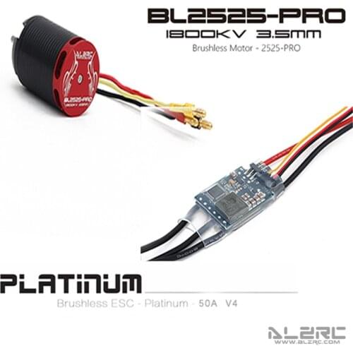 ALZRC - Brushless Motor - 2525-PRO - 1800KV + V4 50A ESC for Devil X360 and GAUI X3