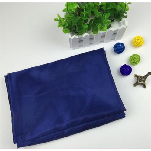 150cm Width 100% Polyester Navy Blue Satin Fabric 3 Meter Per Piece