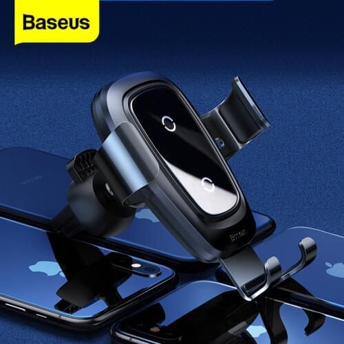 Basues Car Wireless Charger Gravity Car Phone Holder Auto Phone Support 10W Fast Charging For iPhone 11 Samsung S20 plus Xiaomi