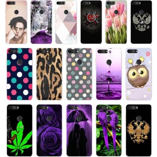 B Soft Phone Case For Alcatel 1S 2019 5.5''inch Fashion Pattern TPU Silicone Cover flower Painted Soft Case
