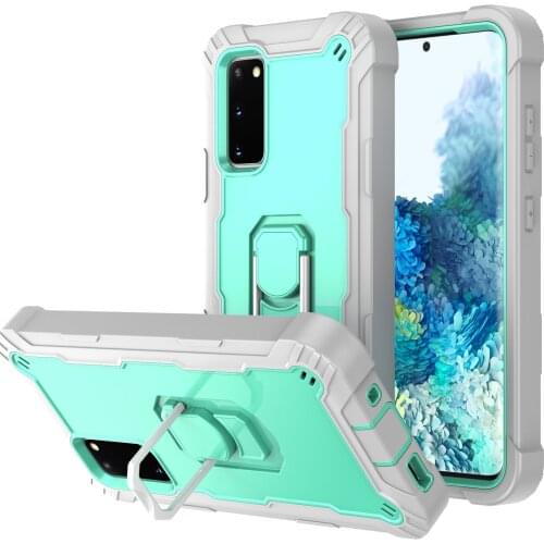 For Samsung Galaxy S20 FE 5G Case, Military Grade Protective Phone Case Cover with Ring Kickstand Compatible for Galaxy S20 FE