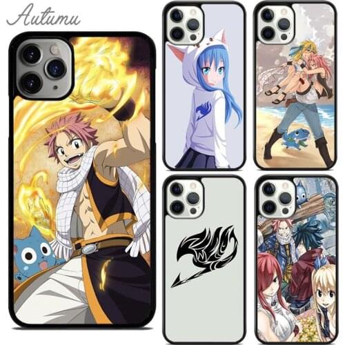 Fairy tail logo Happy Wendy Phone Case for iPhone 11 12 Pro Max mini X XR XS SE 2020 5 6S 7 8 Plus Samsung S8 S9 S10 Cover shell