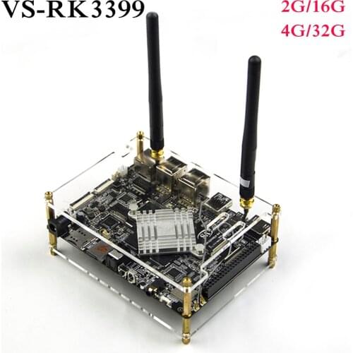 VS RK3399 Six-Core 64-bit High-Performance 2G LPDDR3+16G eMMC dual cameras demo board for AR VR Android 7.1 ubuntu 14.0