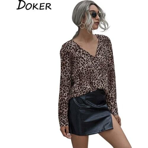 Doker Womens Chiffon Blouses