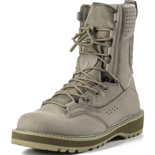 Cross-Border Supply New Tiger Combat Green Desert Brown Boots Light Combat Military and Tactical Boots