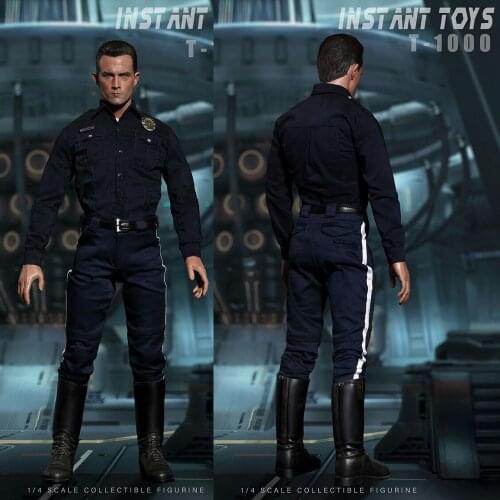 INST ANT TOYS IT-002 1/4 T-1000 Robot Mechanic Killer Figure With 2pcs Head In Stock