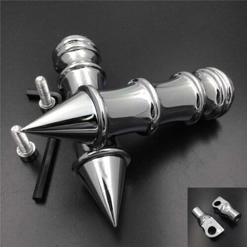 Spike Rear Foot Pegs Pedals footpeg Rests For Harley Davidson Softail Springer Classic EFI FLSTSCI 2005-2006 / FLSTSC 2005-2007