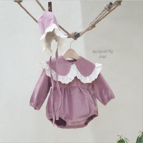 New Newborn Infant Baby Girls Corduroy Rompers Clothing Autumn Baby Boys Girl Long Sleeve Rompers Clothes