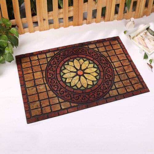 Top Grade Natural Rubber Welcome Doormat Size 60x90cm Outdoor Mat Kitchen Carpet Bathroom non-slip floor Rug Home Decorate tapis