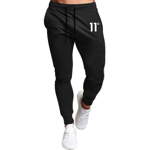 Hot Sale SolidCasual Mens Casual Slim Fit Tracksuit Sports Solid Male Gym Cotton Skinny Joggers Sweat Casual Pants Trousers