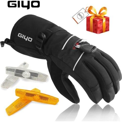 GIYO Ski Gloves Waterproof Winter Warm Gloves Bike Cycling Riding Winter Touch Screen Glove Men Women Motocross Snowboard Gloves