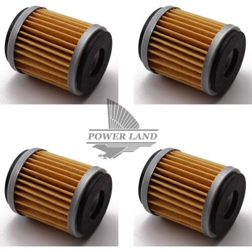 4pcs Yellow Motorcycle Engine Oil Filter Machine Filter Fits for Yamaha TT250R YZ250F WR250F YZ400F WR400F YZ426F WR426F