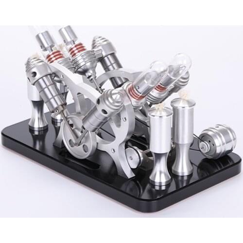 Dream Creative Factory Stirling Steam Engine Model Physical Toys Birthday Gift Creative Model V4