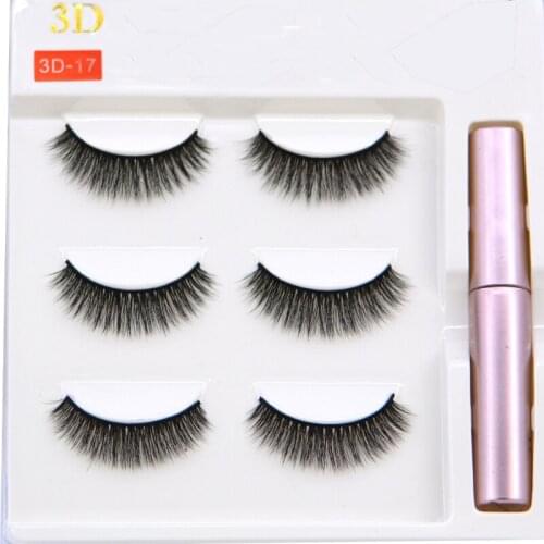 New Invisible Magnets Magnetic Eyelashes Eye Eyeliner Liquid Set No Glue False Mink Extension Kit 3D Individual Reusable Eyelash