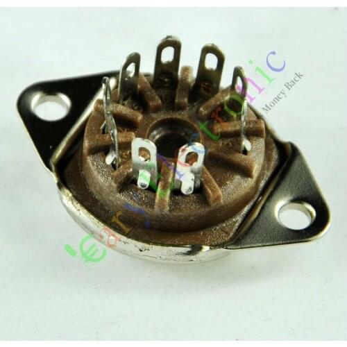 Wholesale and retail 20PCS 9 PIN VACCUM TUBE SOCKET SAVER base MOUNT FOR 12AX7 12AU7 ECC82 ECC83 radio free shipping