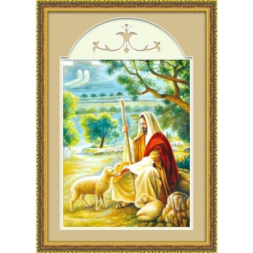 Christ portrait Jesus Shepherd 5d diy diamond painting religious icon cuadros diamantes gift,diamond embroidery,diamond mosaic
